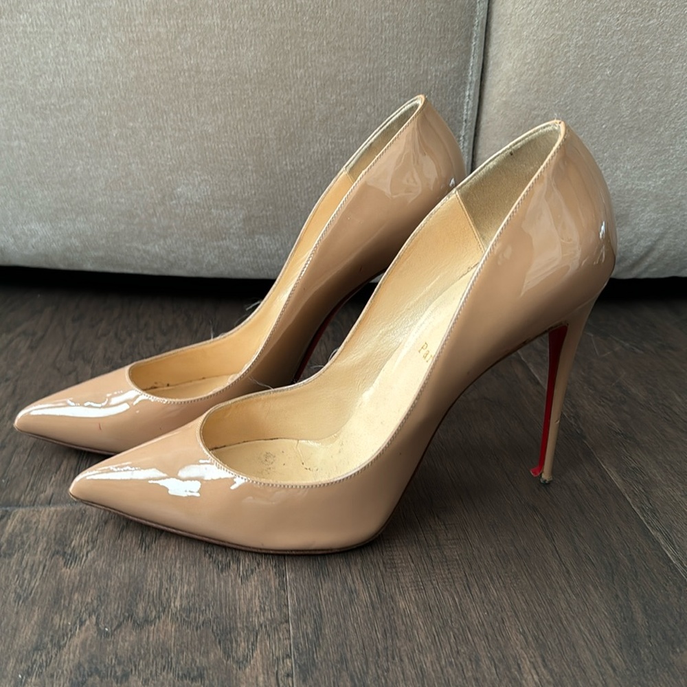 Christian Louboutin Pigalles Follies 100mm patent leather pumps